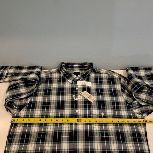 J. Crew Men's XL Four Button Pullover Plaid Shirt New With Tags Style A9334 - Picture 12 of 16